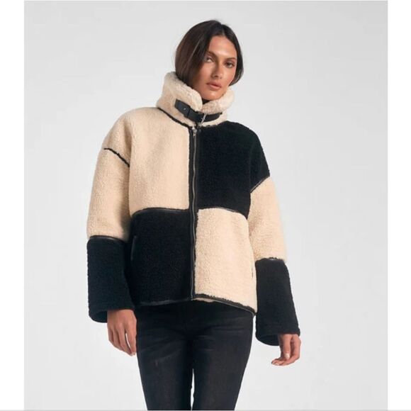 NWT Elan Storm Colorblock Sherpa Jacket - Picture 3 of 10